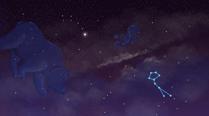 The night sky in Rosewater.