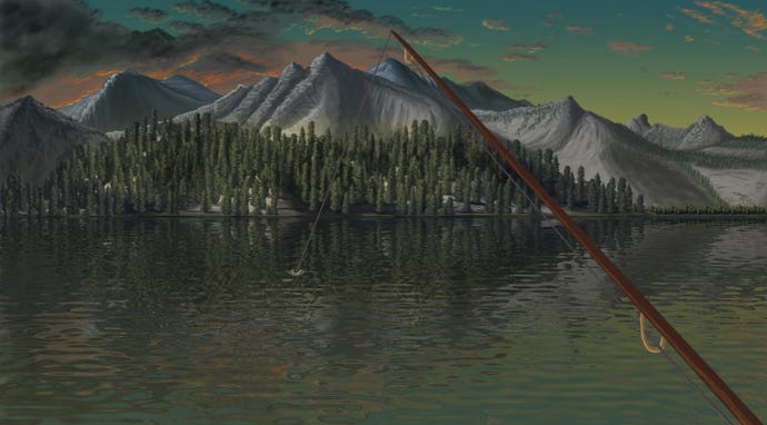 Fishing in first-person in Rosewater.